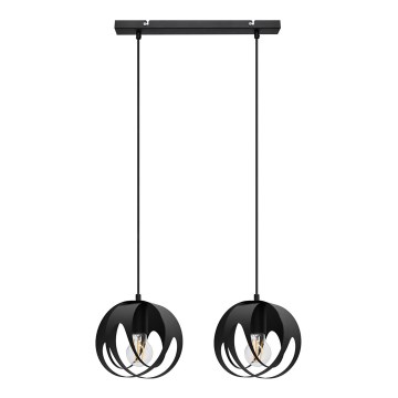 Candelabro suspenso MOONLIGHT 2xE27/15W/230V preto