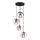 Candelabro suspenso MOONLIGHT 4xE27/15W/230V preto/cobre