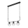Candelabro suspenso MORGAN 3xE27/60W/230V preto/cromado