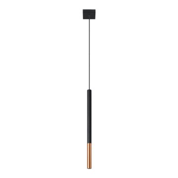 Candelabro suspenso MOSAIC 1xG9/12W/230V preto/cobre