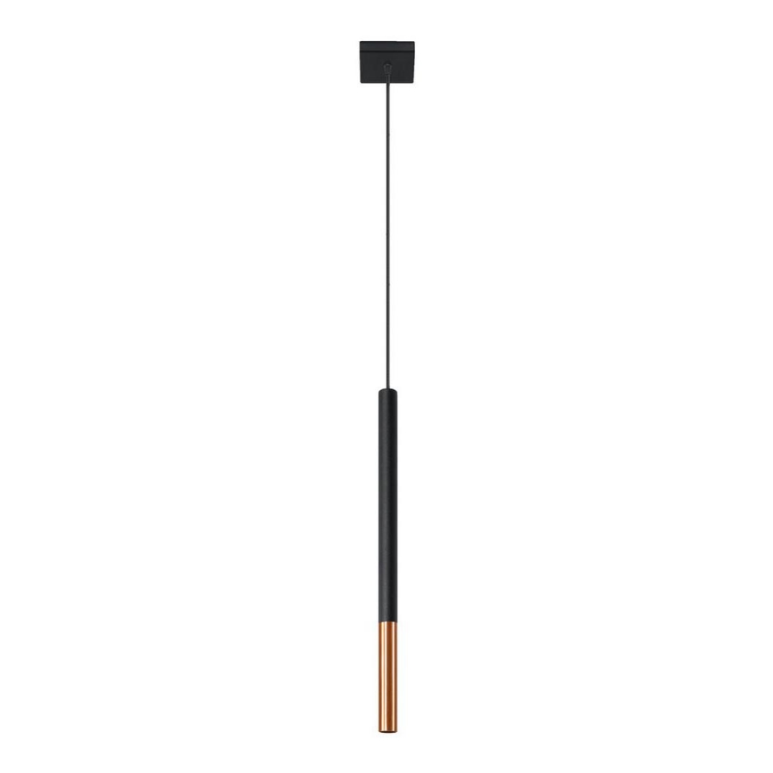 Candelabro suspenso MOSAIC 1xG9/12W/230V preto/cobre