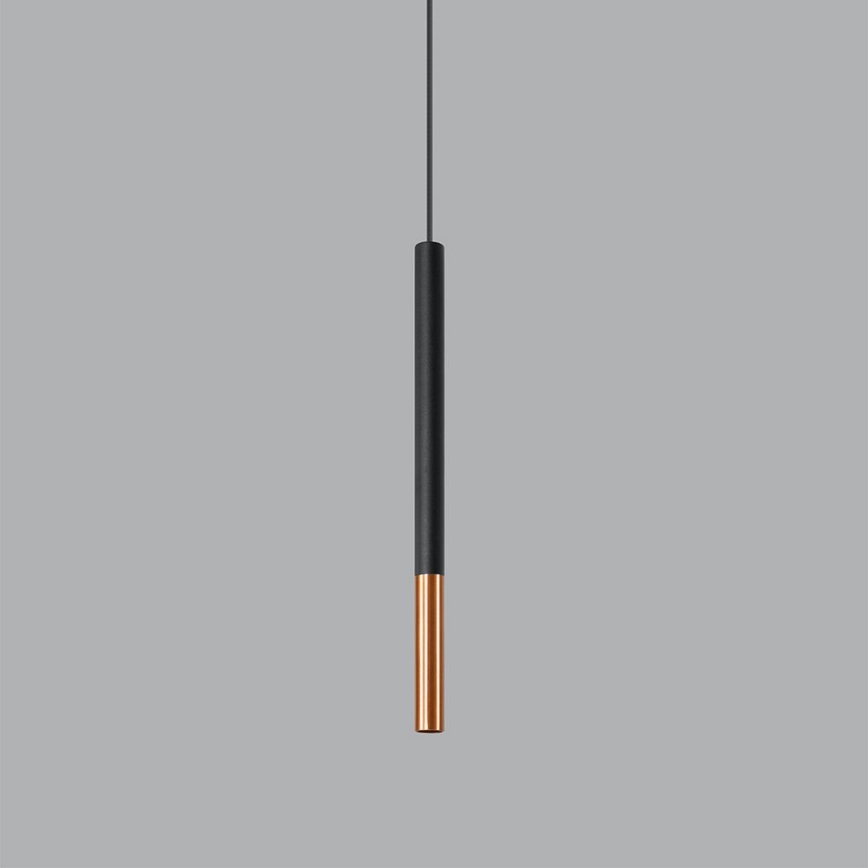 Candelabro suspenso MOSAIC 1xG9/12W/230V preto/cobre