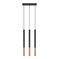 Candelabro suspenso MOSAIC 3xG9/12W/230V preto/cobre