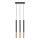 Candelabro suspenso MOSAIC 3xG9/12W/230V preto/cobre