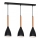 Candelabro suspenso MUZA 3xE27/60W/230V