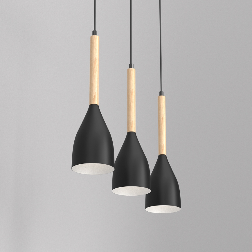 Candelabro suspenso MUZA 3xE27/60W/230V