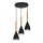 Candelabro suspenso MUZA 3xE27/60W/230V redondo