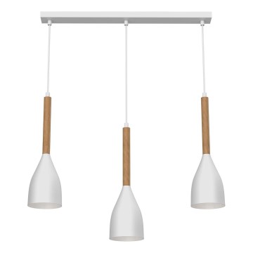Candelabro suspenso MUZA NEW 3xE27/60W/230V branco