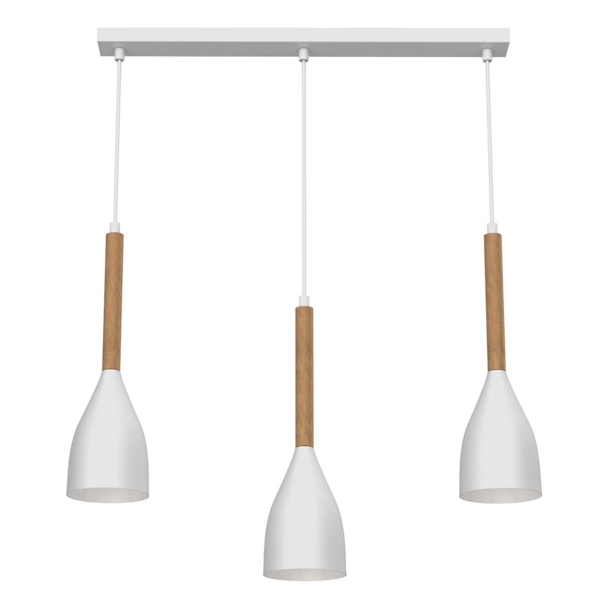 Candelabro suspenso MUZA NEW 3xE27/60W/230V branco