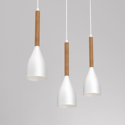 Candelabro suspenso MUZA NEW 3xE27/60W/230V branco
