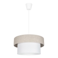 Candelabro suspenso NATA 1xE27/60W/230V bege