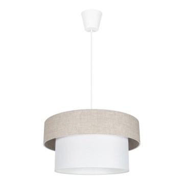 Candelabro suspenso NATA 1xE27/60W/230V bege