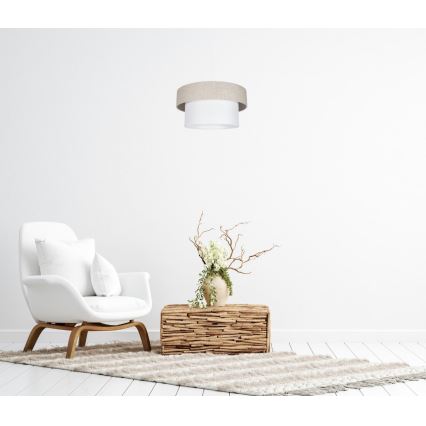 Candelabro suspenso NATA 1xE27/60W/230V bege