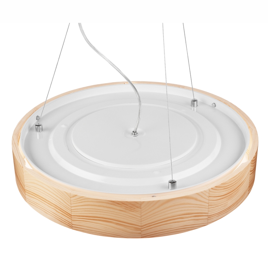 Candelabro suspenso NATURAL 3xE27/60W/230V ø 47 cm pinho - FSC certificado