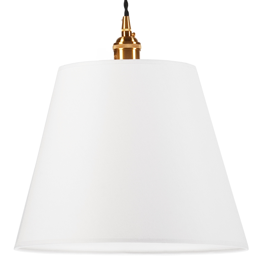 Candelabro suspenso NELLY 1xE27/60W/230V branco/cobre