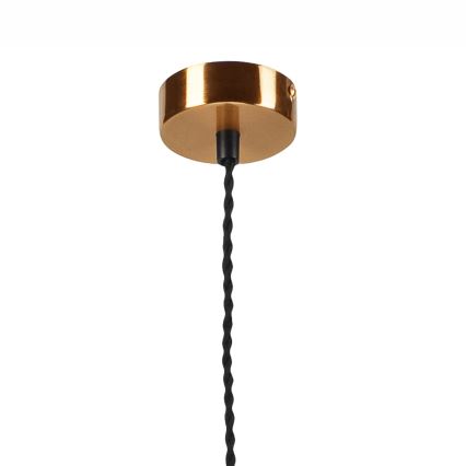 Candelabro suspenso NELLY 1xE27/60W/230V branco/cobre