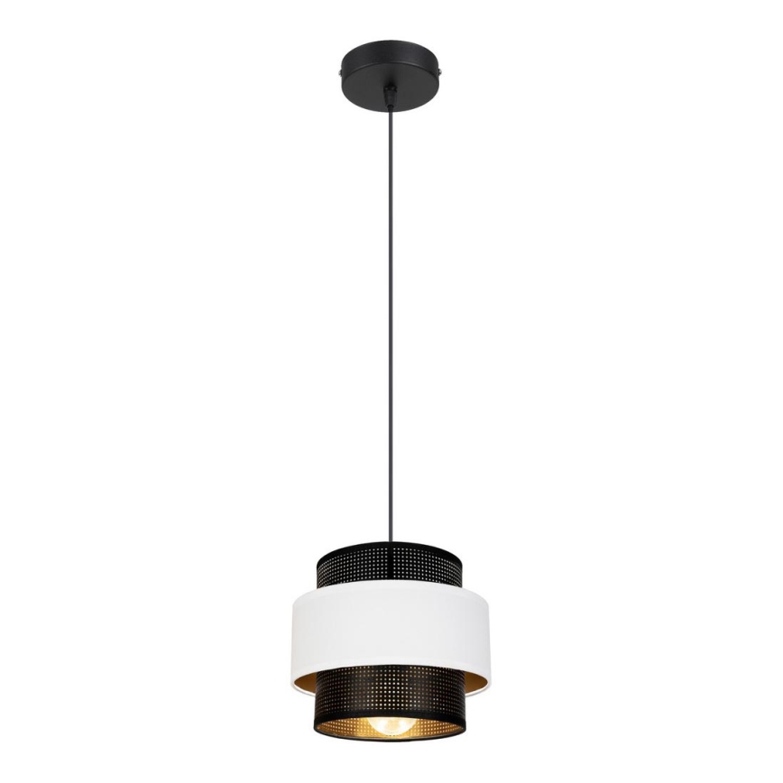 Candelabro suspenso NESS 1xE27/60W/230V preto/branco