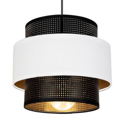 Candelabro suspenso NESS 1xE27/60W/230V preto/branco
