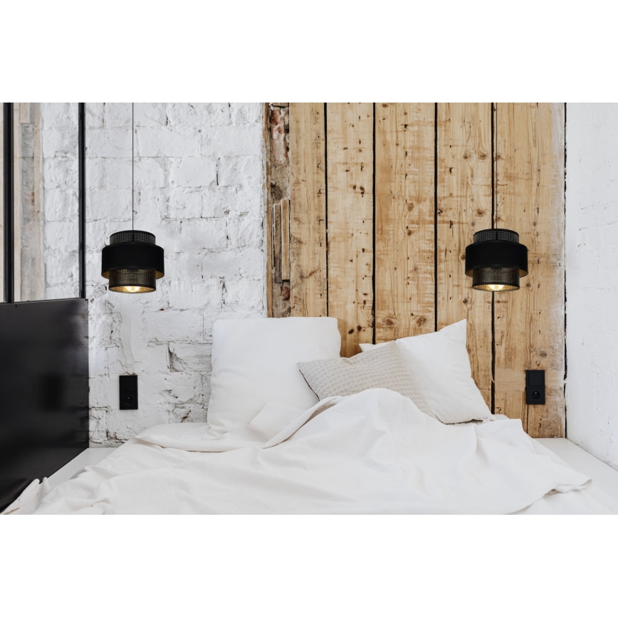 Candelabro suspenso NESS 1xE27/60W/230V preto