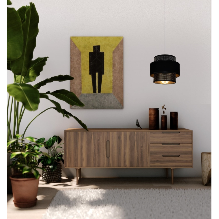 Candelabro suspenso NESS 1xE27/60W/230V preto