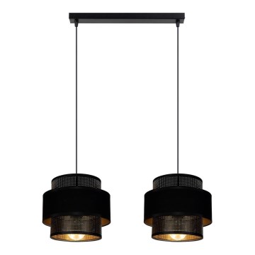 Candelabro suspenso NESS 2xE27/60W/230V preto