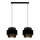 Candelabro suspenso NESS 2xE27/60W/230V preto