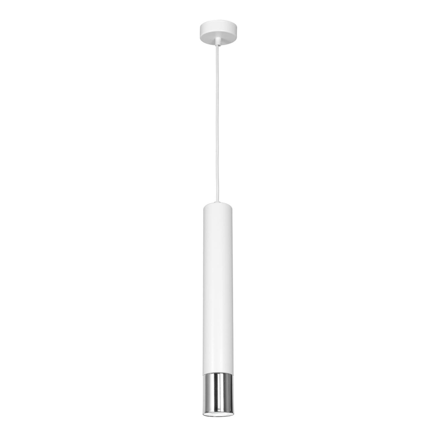 Candelabro suspenso NEST 1xGU10/8W/230V branco/cromado brilhante