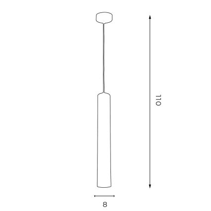 Candelabro suspenso NEST 1xGU10/8W/230V branco/dourado