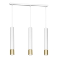 Candelabro suspenso NEST 3xGU10/8W/230V branco/dourado