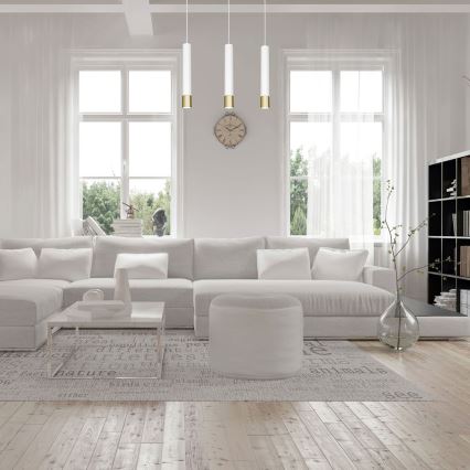 Candelabro suspenso NEST 3xGU10/8W/230V branco/dourado