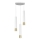 Candelabro suspenso NEST 3xGU10/8W/230V branco/dourado redondo