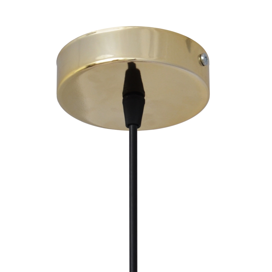 Candelabro suspenso NEWTON 1xE27/15W/230V preto/dourado