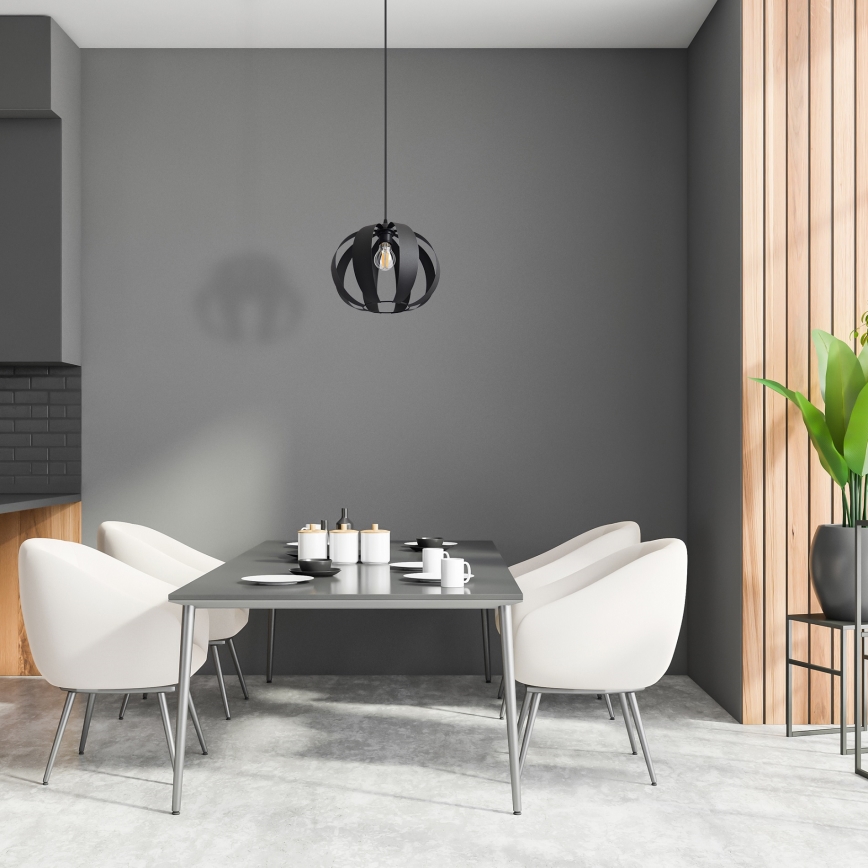 Candelabro suspenso NEWTON 1xE27/15W/230V preto