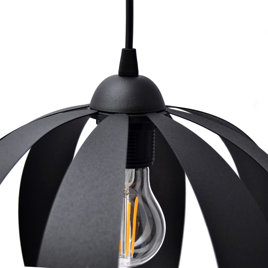 Candelabro suspenso NEWTON 1xE27/15W/230V preto