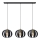 Candelabro suspenso NEWTON 3xE27/15W/230V preto/dourado