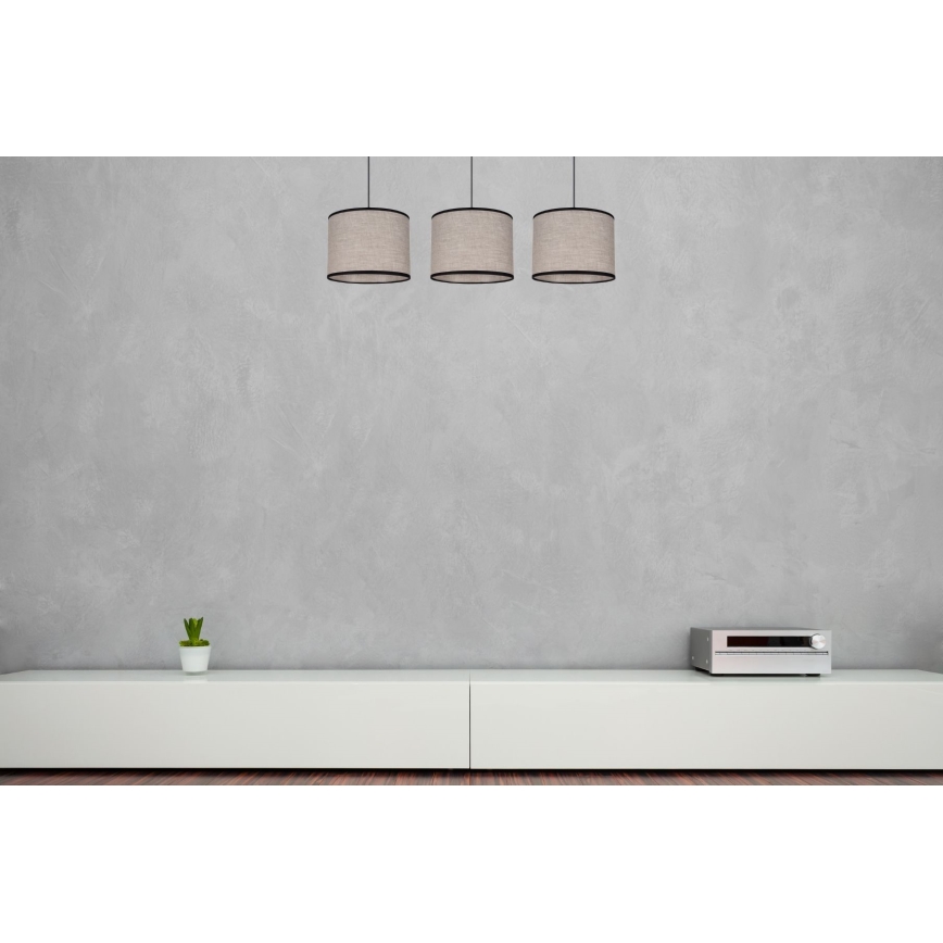 Candelabro suspenso NEXO 3xE27/60W/230V