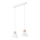 Candelabro suspenso NICO 2xE27/60W/230V branco/faia