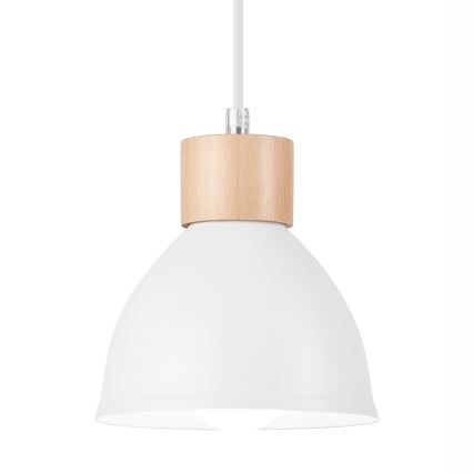 Candelabro suspenso NICO 2xE27/60W/230V branco/faia