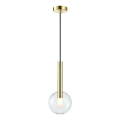 Candelabro suspenso NIKO 1xG9/9W/230V diâmetro 15 cm dourada