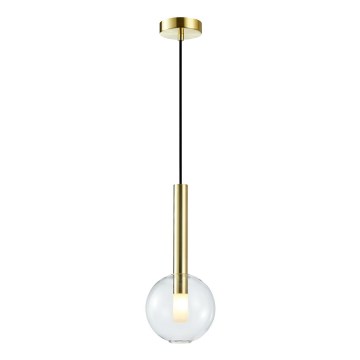 Candelabro suspenso NIKO 1xG9/9W/230V diâmetro 15 cm dourada