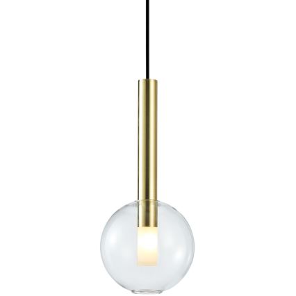 Candelabro suspenso NIKO 1xG9/9W/230V diâmetro 15 cm dourada