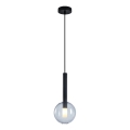 Candelabro suspenso NIKO 1xG9/9W/230V diâmetro 15 cm preto