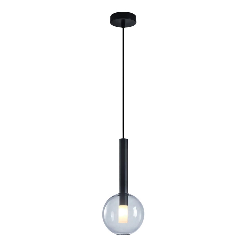 Candelabro suspenso NIKO 1xG9/9W/230V diâmetro 15 cm preto