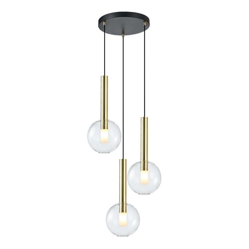 Candelabro suspenso NIKO 3xG9/9W/230V dourada