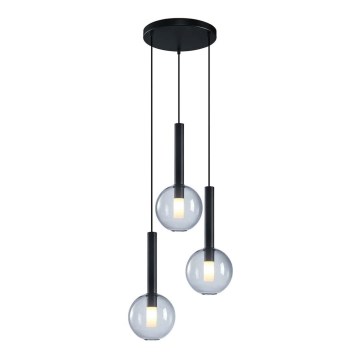 Candelabro suspenso NIKO 3xG9/9W/230V preto