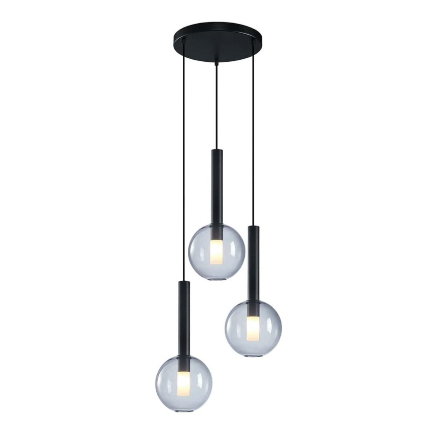 Candelabro suspenso NIKO 3xG9/9W/230V preto