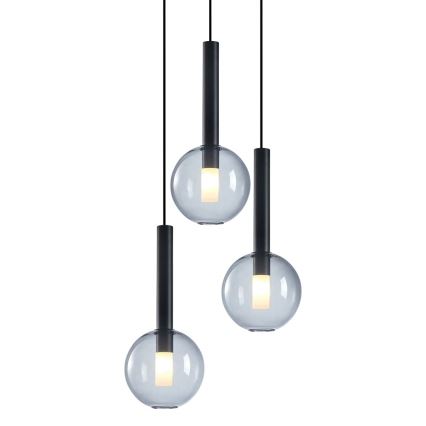 Candelabro suspenso NIKO 3xG9/9W/230V preto