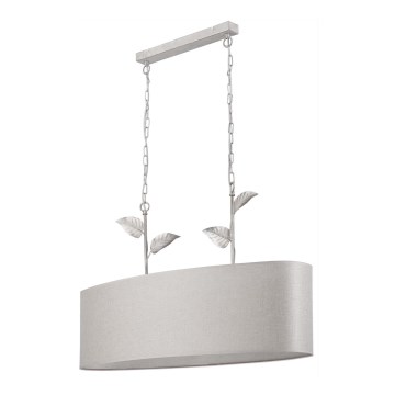 Candelabro suspenso NOEMI 2xE27/60W/230V prateado