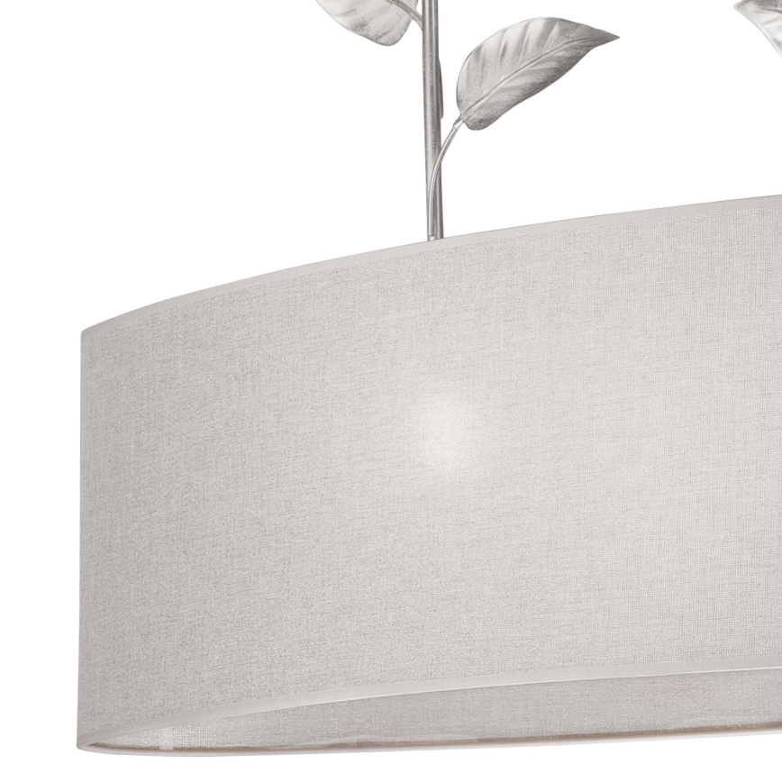 Candelabro suspenso NOEMI 2xE27/60W/230V prateado