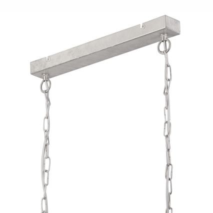 Candelabro suspenso NOEMI 2xE27/60W/230V prateado